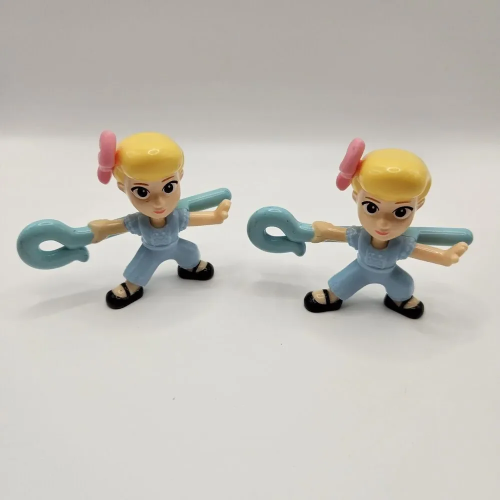 Disney Pixar Toy Story Bo Peep McDonalds Toys Lot 2 Figures With Cane - Picture 1 of 5